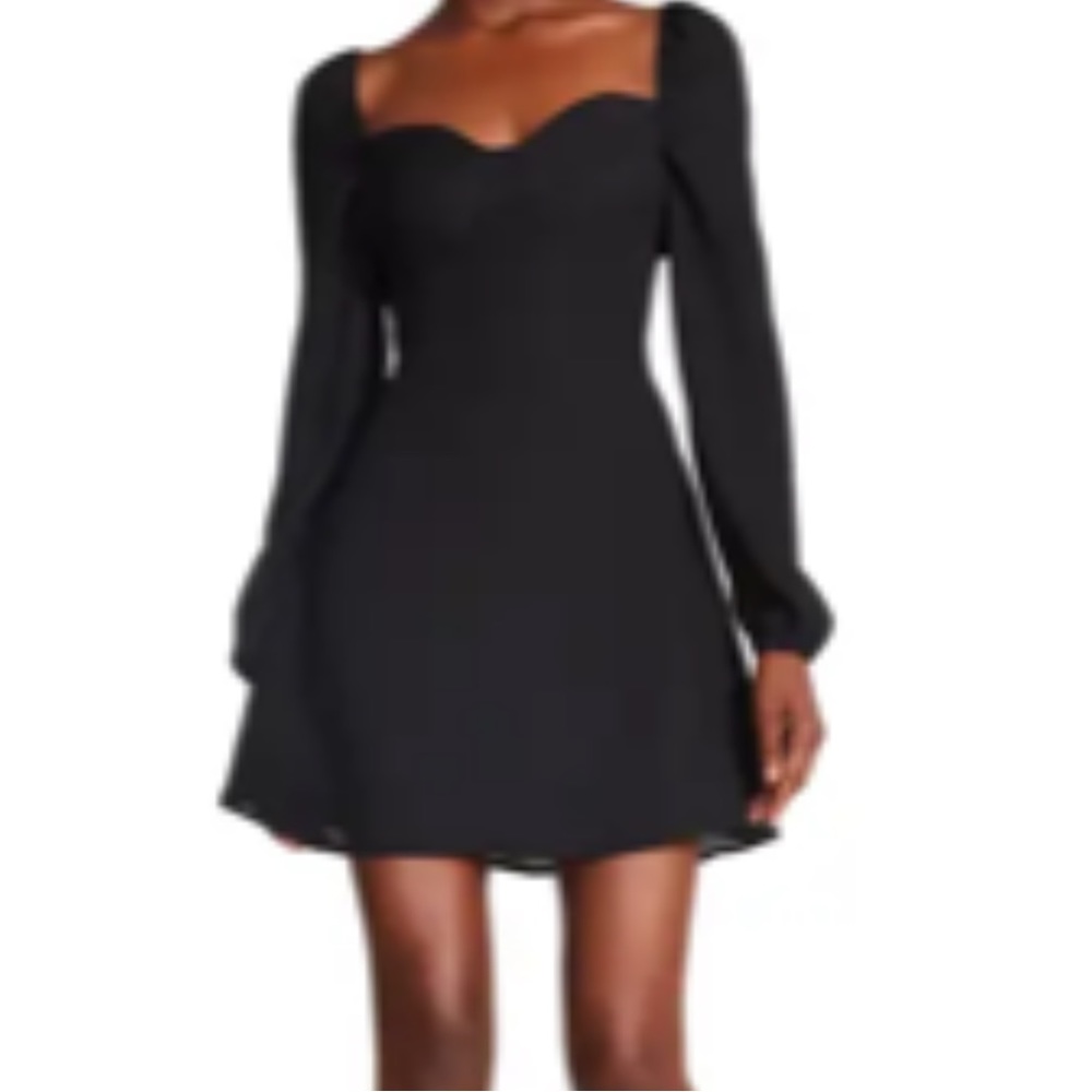 Steve Madden Steve Madden Nicole Bustier Long Sleeve Minidress